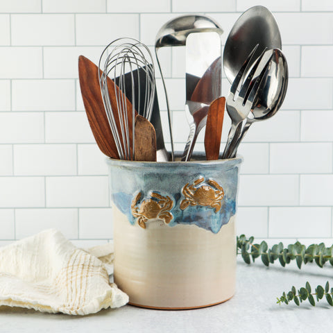 Utensil Crock- Crab