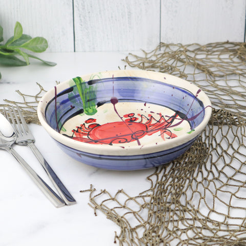 Small Pasta Bowl- Blue Crab