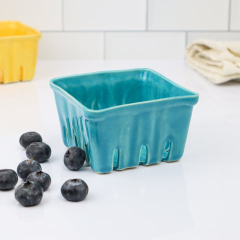 Small Berry Basket- Turquoise