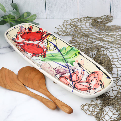 Elongated Rectangle- Veggie Crab