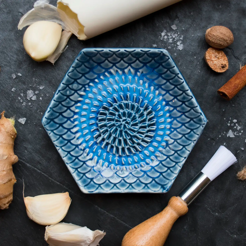 Grate Plate - Blue Tie Dye