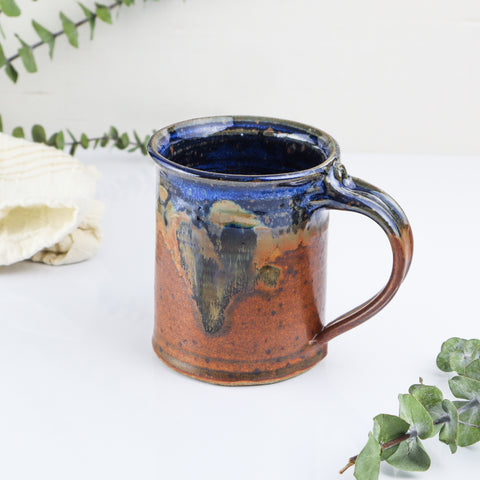 Straight Mug- Blue Gold