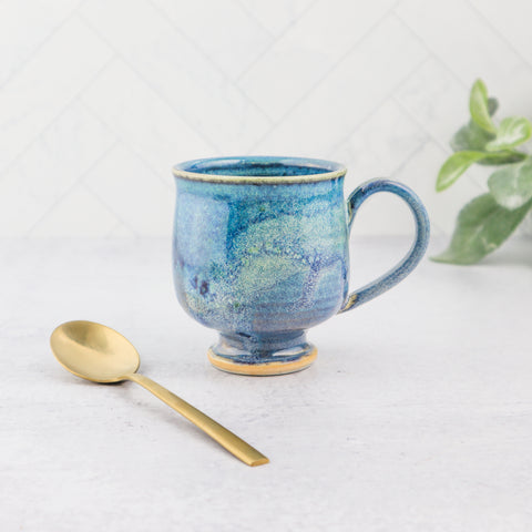 Cappuccino Mug- Stone Blue