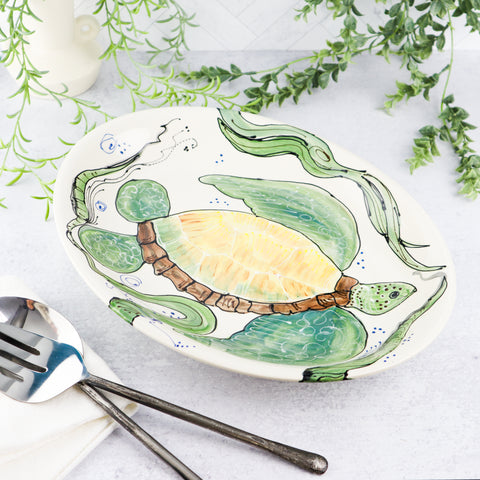 Oval Platter- Turtle