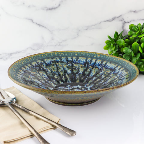 Large Platter Bowl- Blue