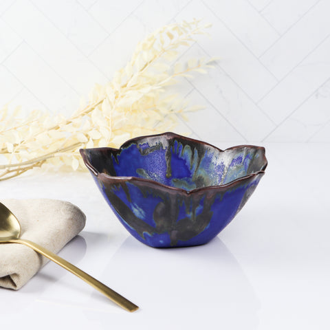 5 Sided Serving Bowl- Blue