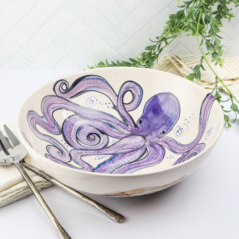 12" Bowl- Octopus