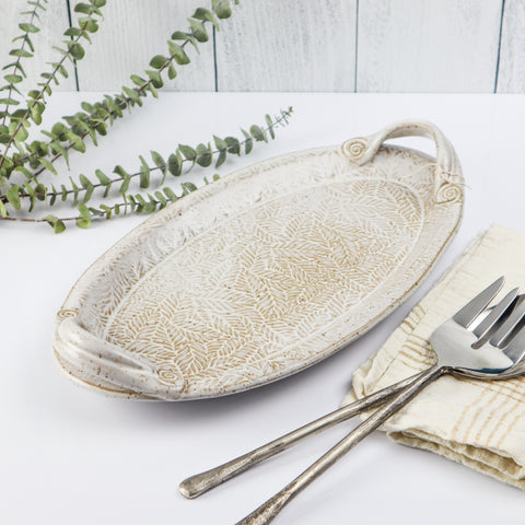 Oval Tray- Ferns