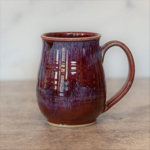 Wide Mug- Runny Red