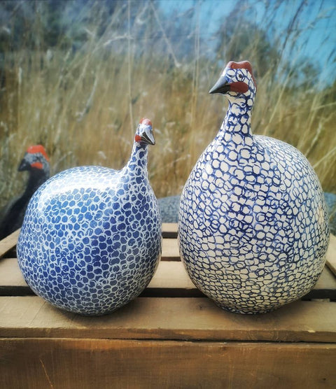 Electric Blue Spot White-