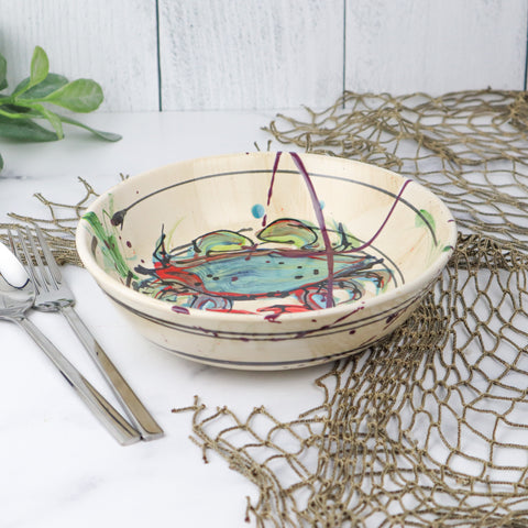 Small Pasta Bowl- Bay Crab