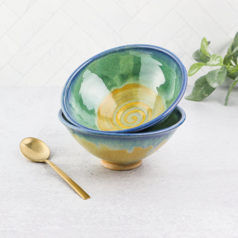 Dessert Bowl - Jade Sky