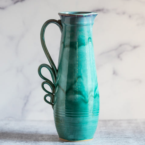 Tall Pitcher- Green