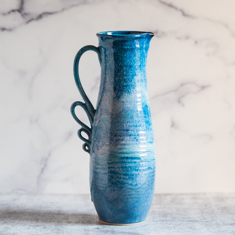 Tall Pitcher- Stone Blue