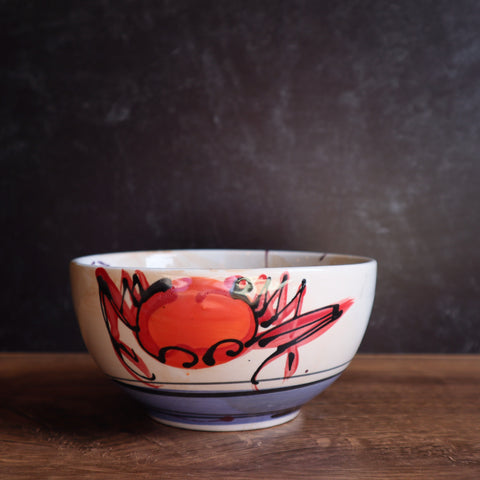 5" Round Bowl- Blue Crab