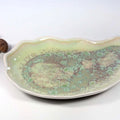 Large Oyster Plate- Seafoam