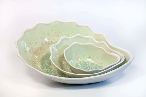 Large Nesting Bowl- Seafoam