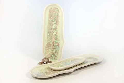 Medium Razor Clam- Seafoam