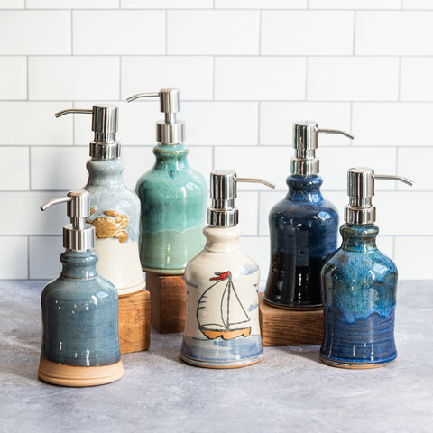 Soap Dispenser- Beach Glass