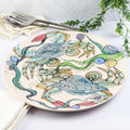 Large Round Coupe Platter- Crab