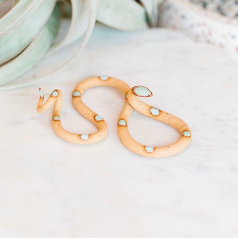 Selma Sm (Tan w/Turq Spots)