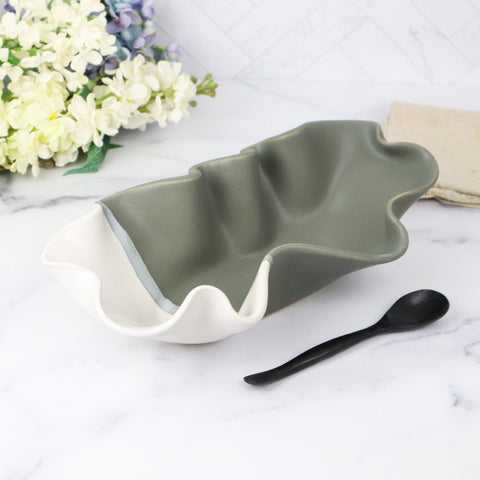 Oblong Bowl- Grey