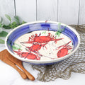 Large Low Bowl- Blue Crab