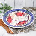 Medium Round Platter- Blue Crab