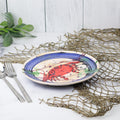 8" Lunch Plate- Blue Crab