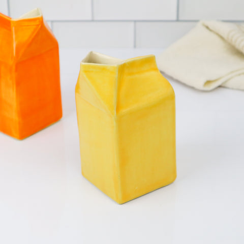 Milk Carton- Yellow