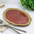 Oval Platter- Red