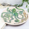 Large Round Coupe Platter- Octopus