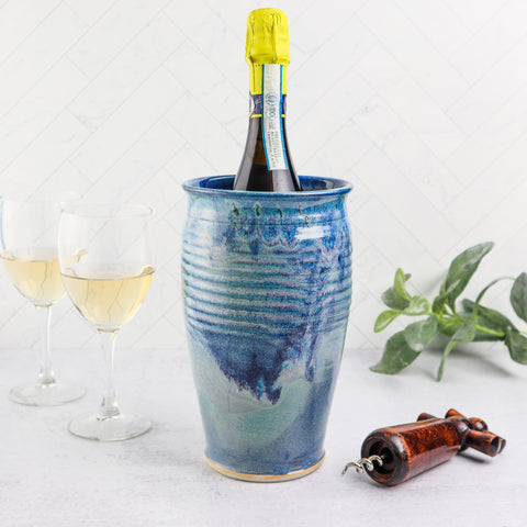 Wine Vase- Stone Blue