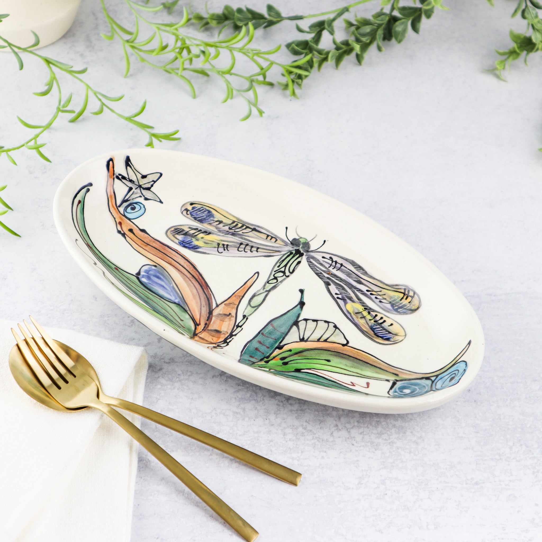 Oval Fish Dish – The Annapolis Pottery