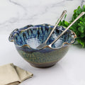 Medium Fluted Bowl- Blue