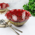 Medium Fluted Bowl- Red