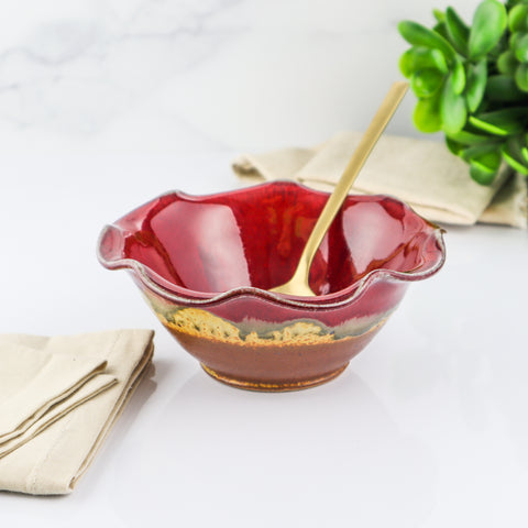 Ice Cream Bowl- Red