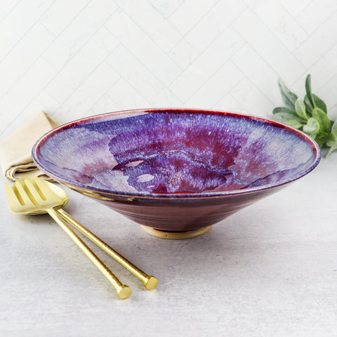 Medium Serving Bowl- Runny Red