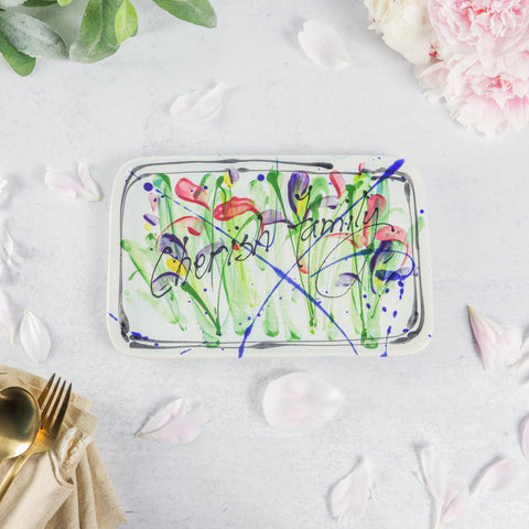 Rectangle Plate- Garden