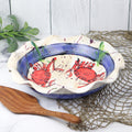 Scalloped Baker Bowl- Blue Crab