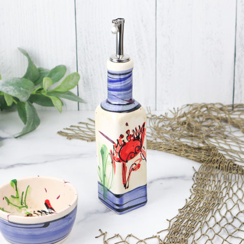 Oil Dispenser- Blue Crab