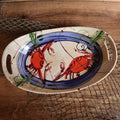 Oval Scoop Server- Blue Crab