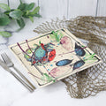 10" Square Plate- Bay Crab