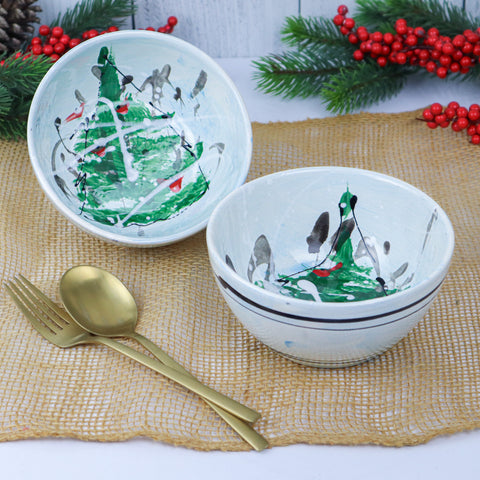 5" Round Bowl-  Tree