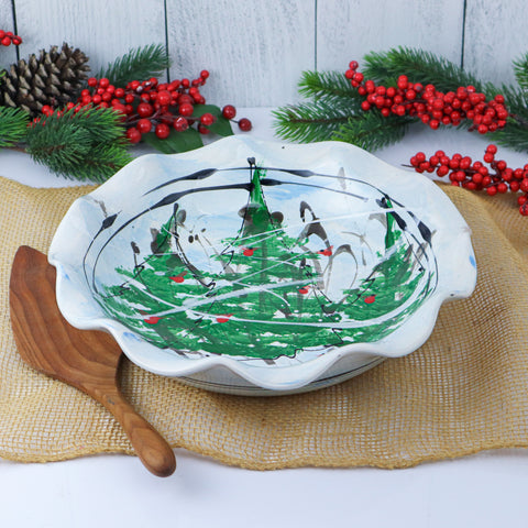 Scalloped Baker Bowl- Tree