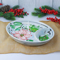 Oval Chip Dip Poinsettia