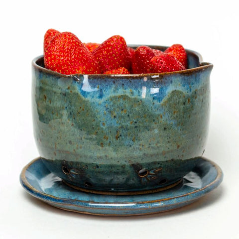 Berry Bowl Chocolate Clay - Blue