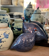 Electric Blue Spot Black-